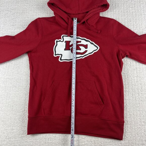 KANSAS CITY CHIEFS Hoodie Sweatshirt Men's Medium NFL Football Pullover Red - Picture 8 of 14